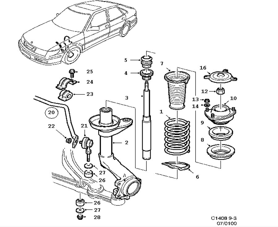 Download 2008 Saab 9-3 Service & Repair Manual Software – Workshop